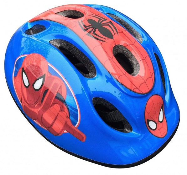 Load image into Gallery viewer, Marvel spider-man fietshelm verstelbaar blauw rood maat 52-56 cm (s)
