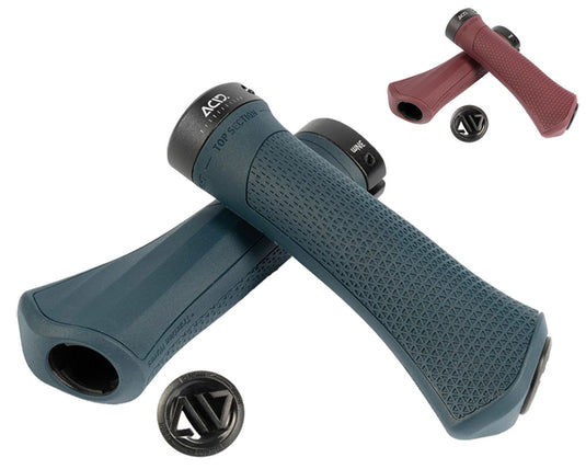 Acid hybrid tour grips | large | dark red