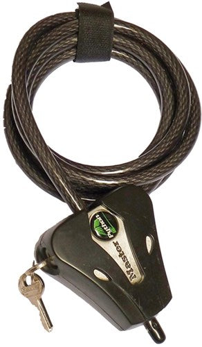 Masterlock adjustable cable 1.80m x ø 8mm - braided steel - 2 keys - 8418eurd