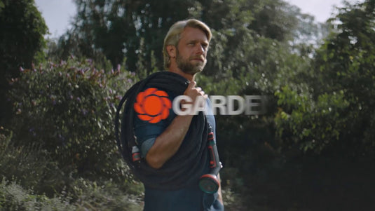 Gardena textielslang liano life 30 m set (donkergrijs oranje)