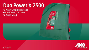 Ako producten duo power x2500 combi schrikdraadapparaat 230v 12v