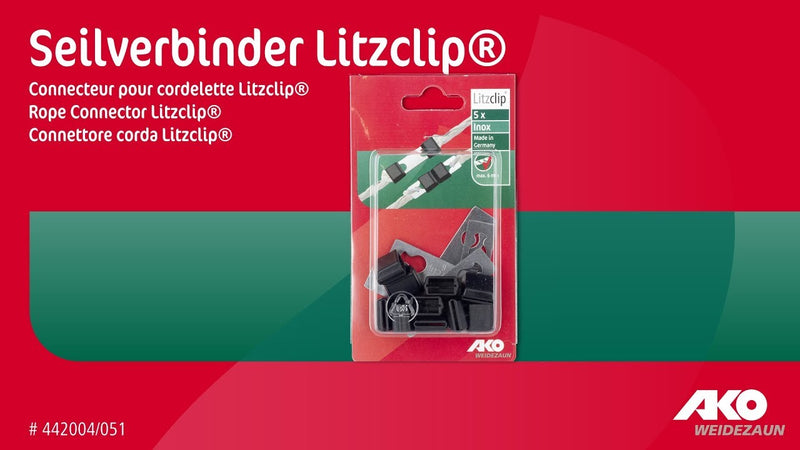 Load image into Gallery viewer, Ako producten koordverbinder litzclip rvs 6mm 5 stuks
