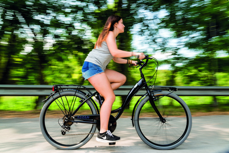 Load image into Gallery viewer, Mbm agora 26 inch 43 cm dames 6v v-brakes zwart
