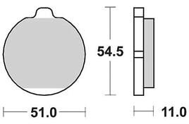 Trw remblokken mcb 505 brake pad mcb 505 organic standard