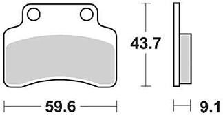 Trw remblokken mcb 694 brake pad mcb 694 ec organic