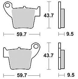 Trw remblokken mcb 730 brake pad mcb 730 rsi sint.metal offr.rac.