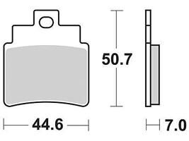 Trw remblokken mcb 732 brake pad mcb 732 si sintered metal