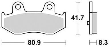 Trw remblokken mcb 746 brake pad mcb 746 srm sintered metal