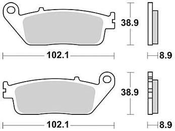 Trw remblokken mcb 764 brake pad mcb 764 sh sintered metal