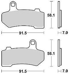 Trw remblokken mcb 781 brake pad mcb 781 sh sintered metal