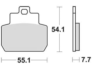 Trw remblokken mcb 782 brake pad mcb 782 srm sintered metal