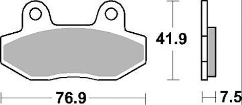 Trw remblokken mcb 822 brake pad mcb 822 sv sintered metal