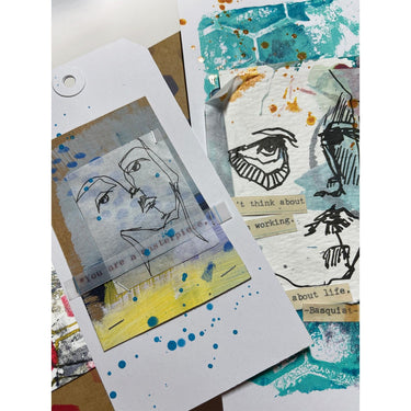 Ranger ink ranger • dina wakley media collage papier church doodles