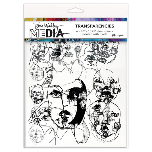 Ranger ink ranger • dina wakley media transparencies abstract portraits set1
