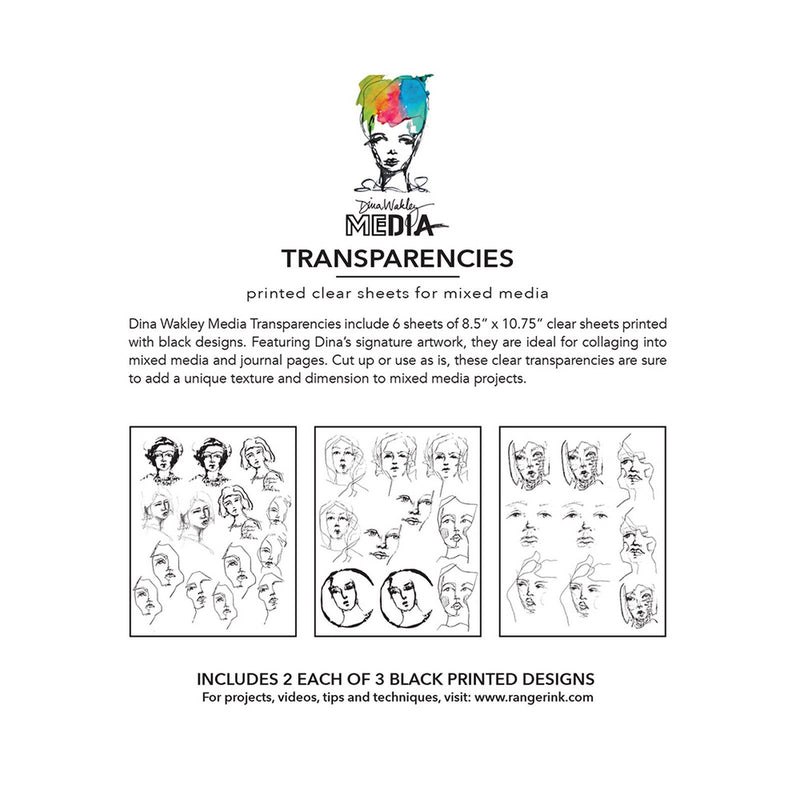 Load image into Gallery viewer, Ranger ink ranger • dina wakley media transparencies tinies set 1
