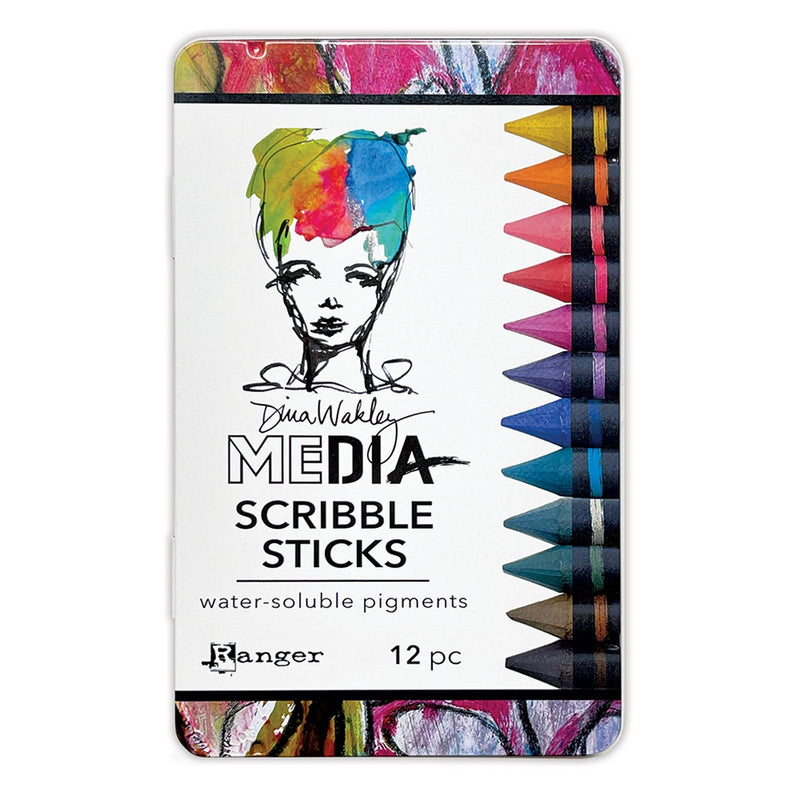 Load image into Gallery viewer, Ranger ink ranger • dina wakley media scribble sticks 5 12pcs
