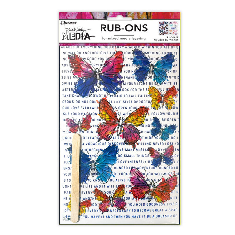 Load image into Gallery viewer, Ranger ink ranger • dina wakley media rub-ons flutters
