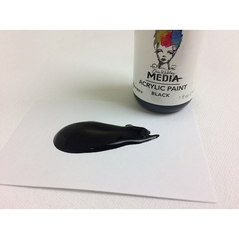 Load image into Gallery viewer, Ranger ink ranger • dina wakley media heavy body acrylic paint black
