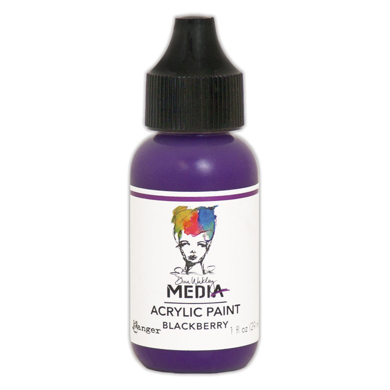 Load image into Gallery viewer, Ranger ink ranger • dina wakley media heavy body acrylic paint blackberry
