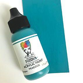Load image into Gallery viewer, Ranger ink ranger • dina wakley media heavy body acrylic paint peacock
