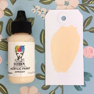 Load image into Gallery viewer, Ranger ink ranger • dina wakley media heavy body acrylic paint apricot

