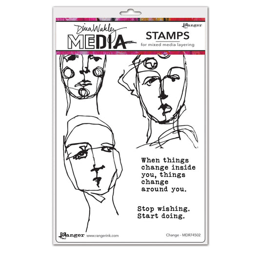 Ranger ink ranger • dina wakley media stamps change