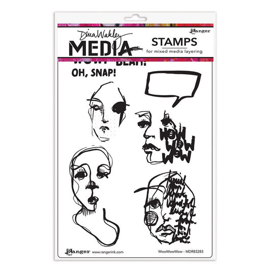 Ranger ink ranger • dina wakley media cling stamps wowwowwow