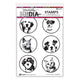 Ranger ink ranger • dina wakley media cling stamps circle furbabies