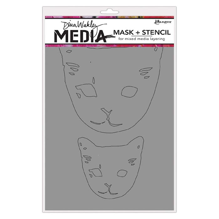 Load image into Gallery viewer, Ranger ink ranger • dina wakley media sjabloon cat head masks
