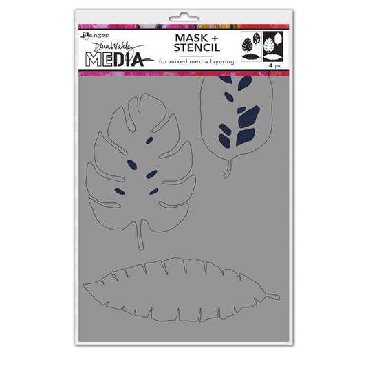 Ranger ink ranger • dina wakley media stencils tropical masks