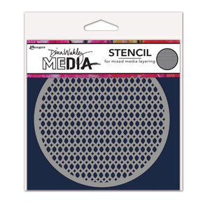 Ranger ink ranger • dina wakley media stencil coasters 3