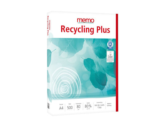 Memo multifunctioneel-kopieerpapier-recycling-plus - a4 - 500 vellen