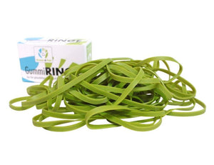 Green fair elastiekjes - natuurrubber - + - 32st.