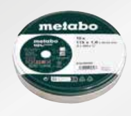 Metabo accessoires metabo 10x doorslijpschijven | 125x1,0x22,33 | inox | tf 41w - 616399000