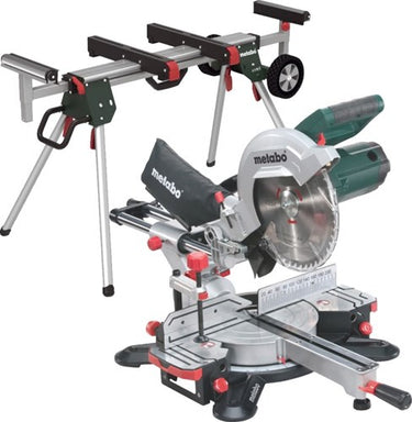 Metabo afkortzaag kgs 254 m met trekfunctie | nieuw model + ksu 251 onderstel - 690967000