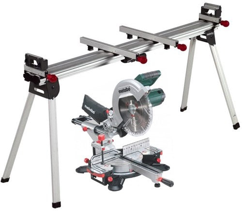 Load image into Gallery viewer, Metabo afkortzaag kgs 305 m met trekfunctie + ksu 401 onderstel - 690862000
