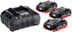 Metabo basis-set 3 x lihd 18v 4.0 ah accu's | lader asc 55 12-36 v - 685132000
