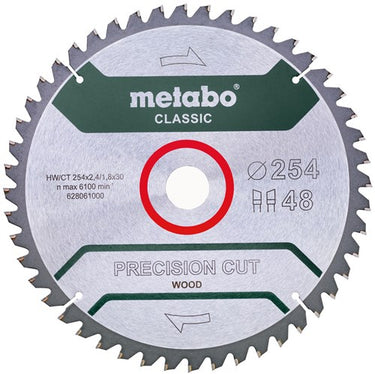 Metabo accessoires metabo cirkelzaagblad | hw ct 254 x 2,4 x 30 48 wz | 628061 - 628061000