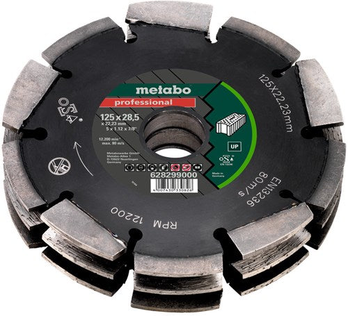 Load image into Gallery viewer, Metabo accessoires metabo dia-fs3 professional diamantschijf - 125 x 22,23mm - up - universeel | 628299000 - 628299000
