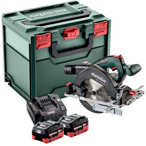 Load image into Gallery viewer, Metabo ks 18 ltx 57 18v lihd accu cirkelzaag set in metaloc 2 x 8,0ah accu - 57mm | 601857810 - 601857810
