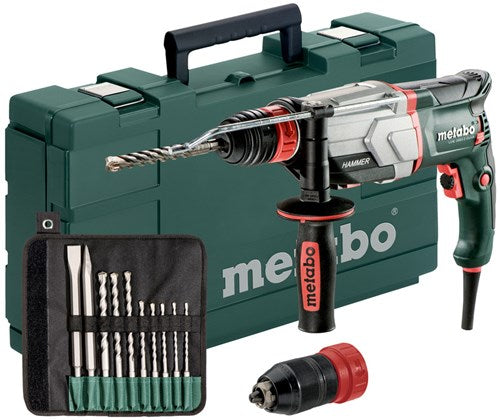 Load image into Gallery viewer, Metabo uhe 2660-2 quick set combihamer | 800w 2.8j + sds-plus-boor- beitelset (10-dlg) - 600697510
