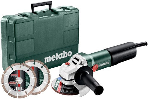 Load image into Gallery viewer, Metabo weq 1400-125 | 1400w | haakse slijper | met 2 diamant-doorslijpschijven - 600347510
