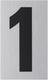 Metafranc cijfer 1 alu - wu0507300