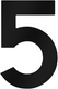 Metafranc huisnummer 5 120mm zwart - wu0424647