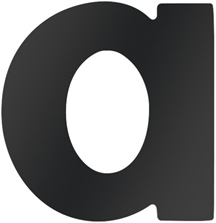 Load image into Gallery viewer, Metafranc huisnummer a 58mm zwart - wu0424707
