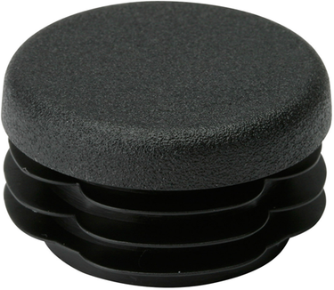 Metafranc kap ronde buis 30mm zw 4st w - wu0640006