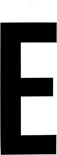 Load image into Gallery viewer, Metafranc plakletter 100mm zwart e - wu0510080
