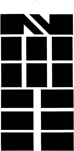 Metafranc plaksymbool 100mm zwart .' - wu0510580