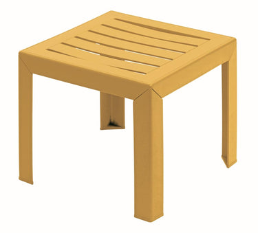 Grosfillex miami bijzet tuintafel kunststof pp 40x40cm geel