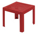 Grosfillex miami bijzet tuintafel 40x40cm bordeaux